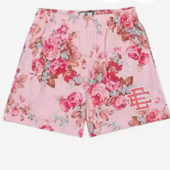 EE Pink Rose Mesh Shorts