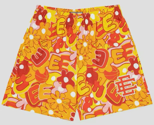 EE Crazy orange mesh shorts